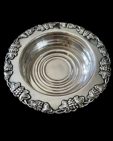 Large Danish bottle tray / wine wine coaster from SCF silver plated.