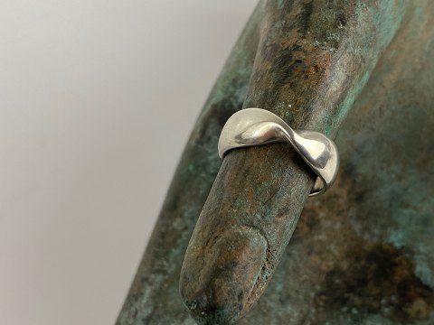 Vintage Georg Jensen Ring Größe 48, entworfen von Kim Naver Nr. 309 aus 925er 
Sterlingsilber