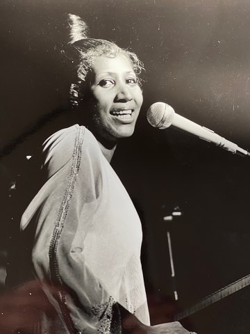 Original press photo of Aretha Franklin in the 1960s / 1970s from London 
Features International