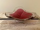 Paul Kedelv for Swedish Flygfors, 1950s, pink and 
white art glass bowl from the Coquille series