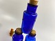Antique, French, cobalt blue glass bottle from 
Etablissement Thermal de Vichy