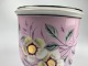 French Napoleon III flowerpot in light pink with 
floral motif. 19th century France