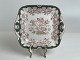 French serving dish from Sarreguemines - 19.-20. 
Century decorated with flowers and butterflies