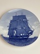 The frigate Jylland, memorial plaque / plaque by 
Christian Blache for Royal Copenhagen in 1909, 
limited number produced