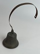 Old shop bell in farmhouse style of patinated 
metal. 1900s.