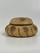 Art Nouveau ceramic lidded jar from Soholm, Bornholm, Denmark with floral motifs