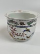 Chinese flowerpot / cache pot with butterflies and 
cherries, 20th Century