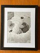 Original black and white photo of underground 
tunnel construction - forerunner of Camp Century 
and project Iceworm - in Greenland from 1955. 
Soldier from the American engineering troops 
examines the thickness of the ice layer in the 
Greenlandic subsoil