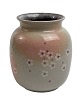 Smuk keramik vase med kirsebærblomster, beige, 
pink fra Strehla Keramik, daværende Østtyskland