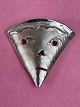 Brooch "Toppen", 4.2 cm, from Toftegaard Design, 
925 sterling silver