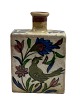 Persian bottle-vase / Iznik pottery. Polychrome 
motifs with deer, respectively bird on the front 
and back - as well as flowers and leaves.